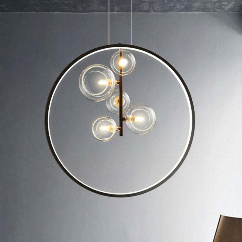Arisha Nordic Glass Bubbles LED Modern Pendant Light for Dining Room - Neutral Decor
