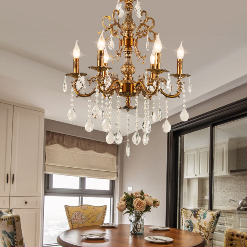Silva Modern Design European LED Chandelier Crystal Luxury Golden Bronze Living/Dining/Bedroom - Neutral Decor