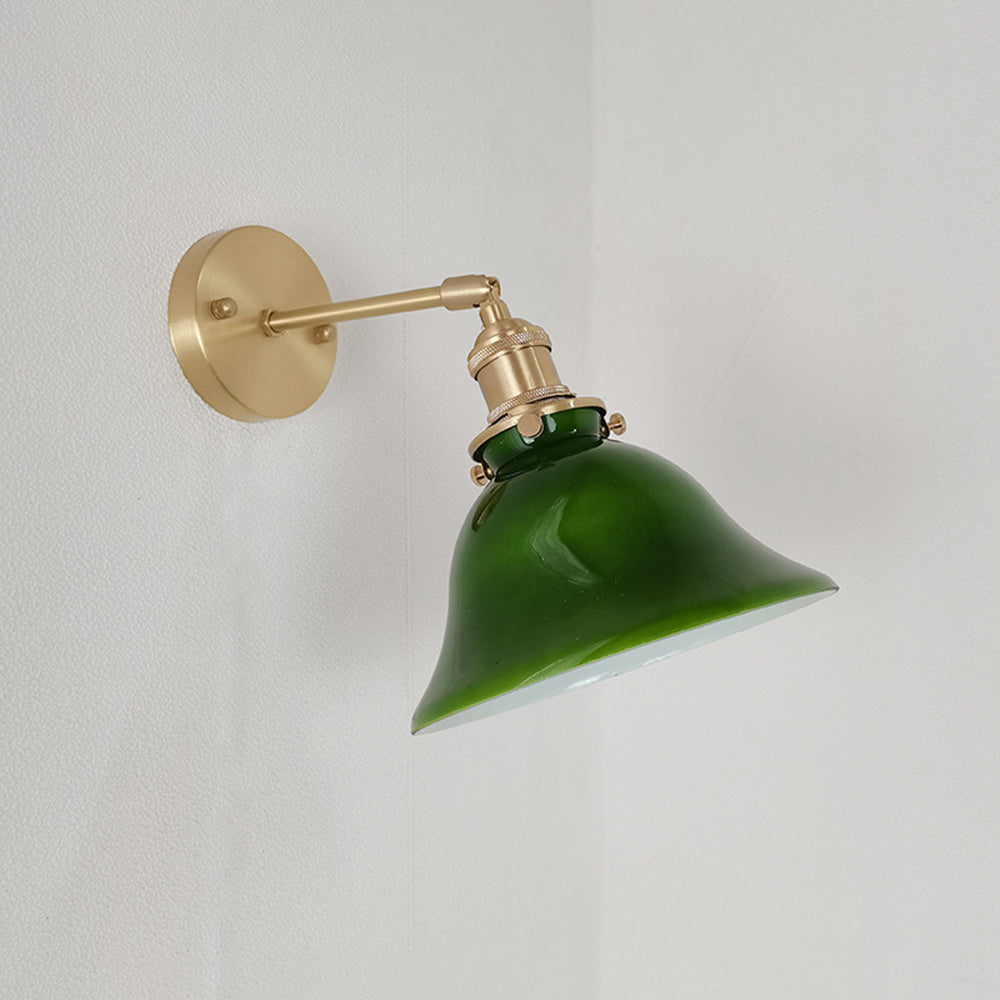 Tiffany Vintage Foldable Wall Lamp, Green/White - Neutral Decor