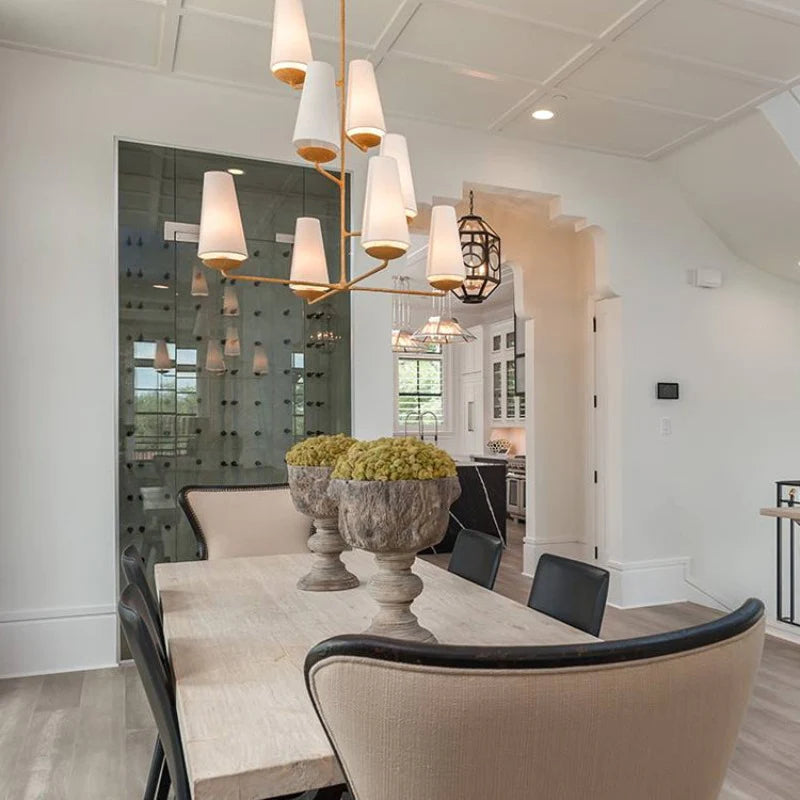 Silva Vintage LED Chandeliers White Black Bedroom Kitchen - Neutralighting