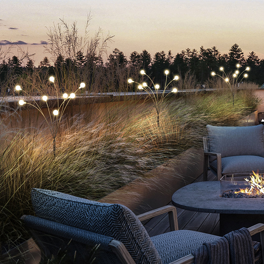 Ray Modern Metal Firefly Multi Lamp holder Outdoor Decoration Post Light - Neutral Decor