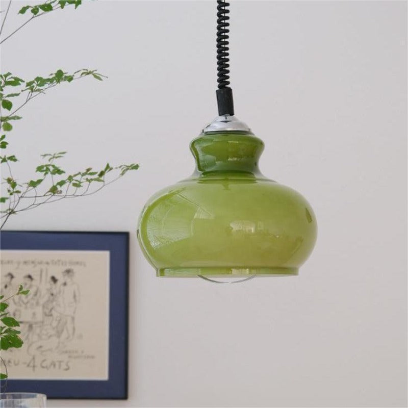 Valentina Retro Simple Pendant Light Living Room Green Living Room - Neutral Decor