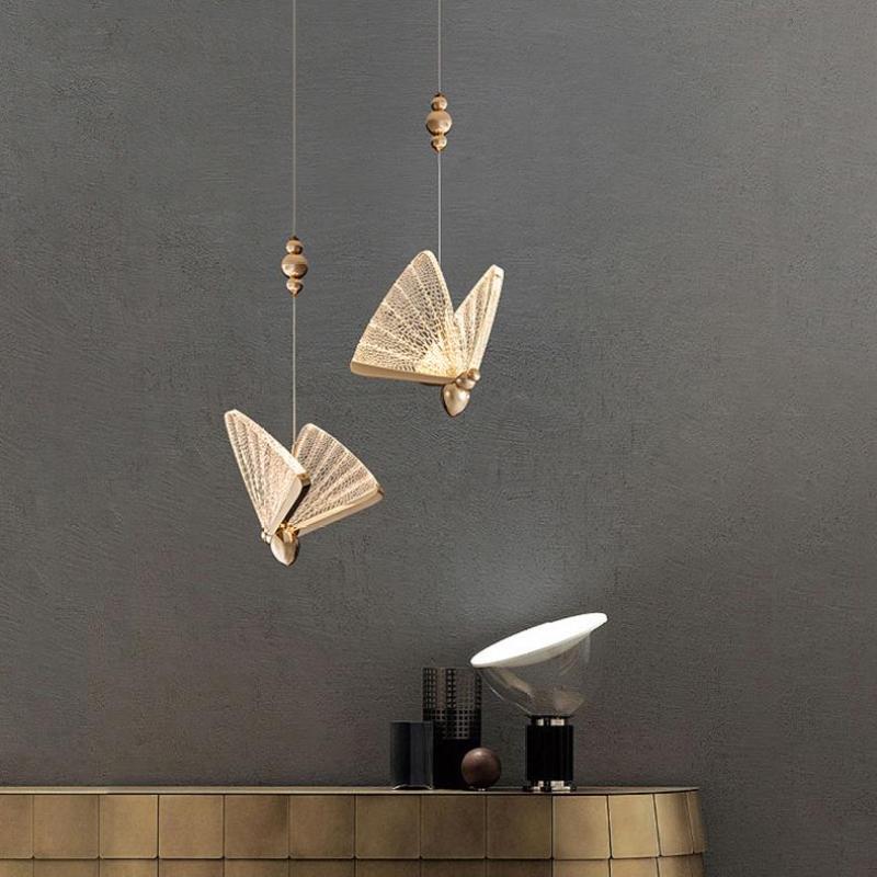 Arisha Art Deco Butterfly Pendant Light, 2 Color - Neutral Decor