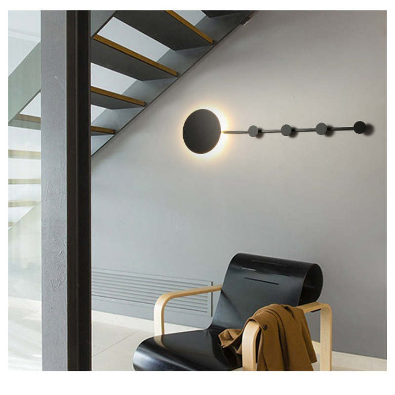 Arisha LED Porch Wall Hanging Coat Rack Creative Wall Lamp - Neutral Decor
