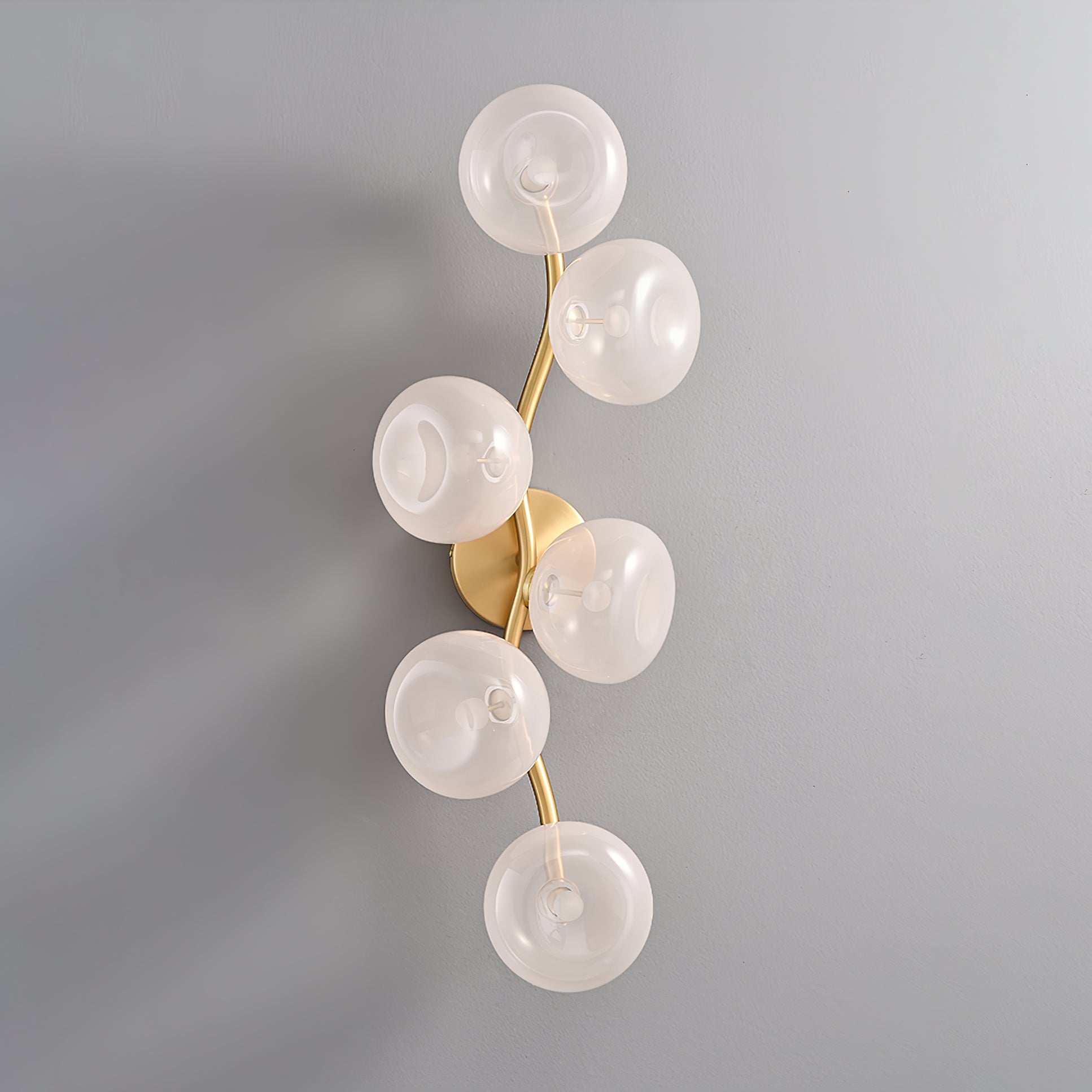 Salem Wall Lamp Vine Nordic Art Glass Metal-Neutral Decor