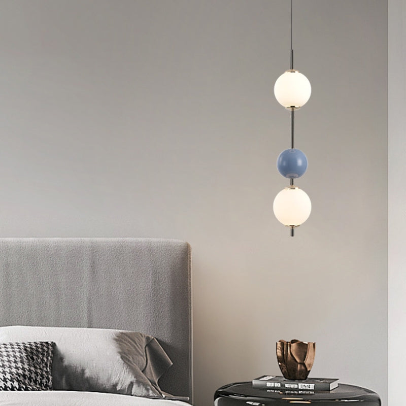 Valentina Modern LED Pendant Light Red Metal Bedroom Living Room - Neutral Decor