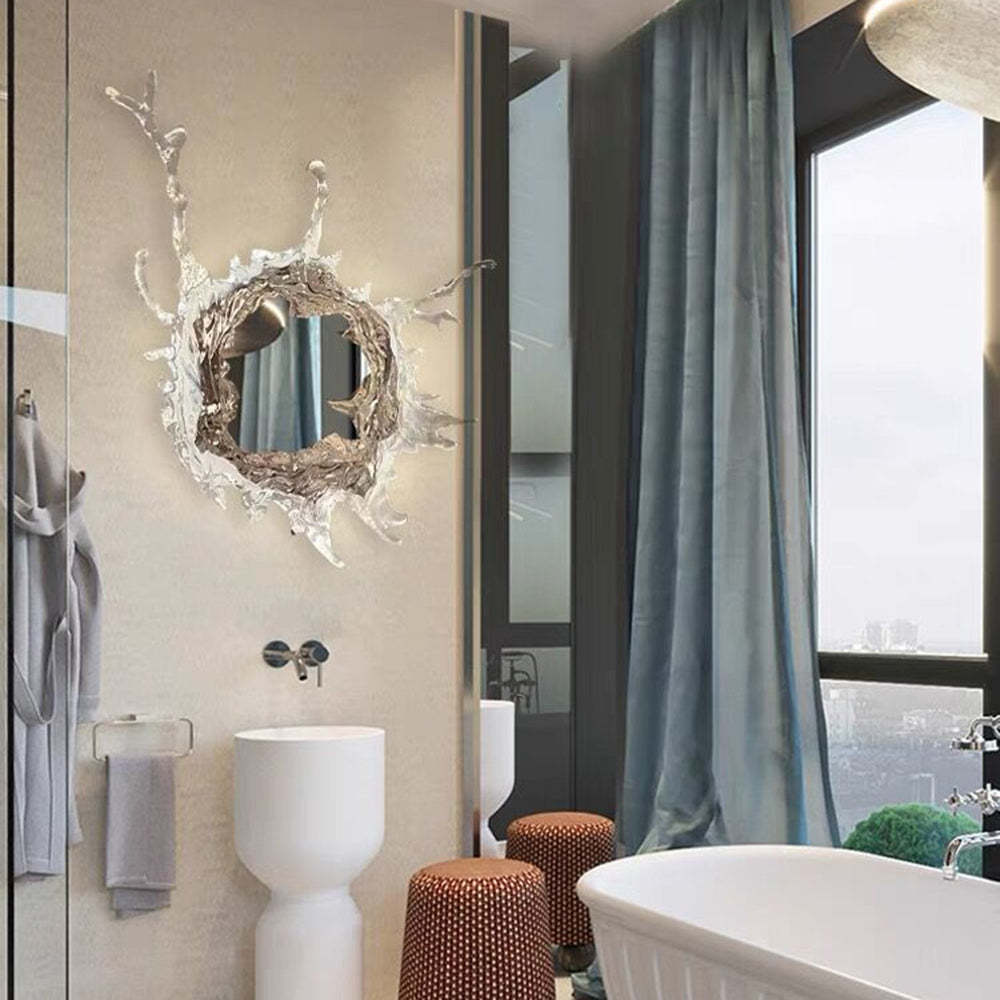 Kristy Wall Lamp Water Ripple Mirror Light - Neutral Decor