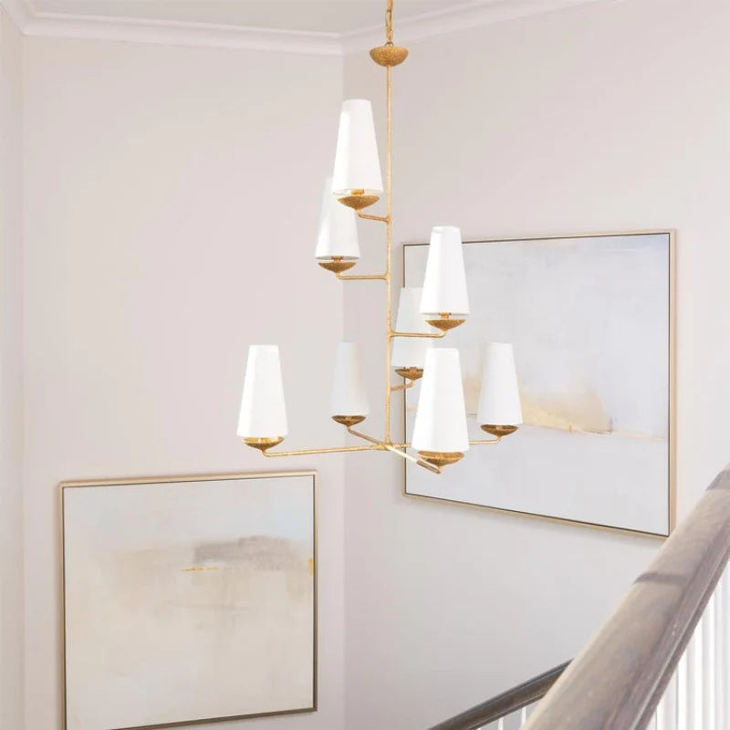 Silva Vintage LED Chandeliers White Black Bedroom Kitchen - Neutralighting