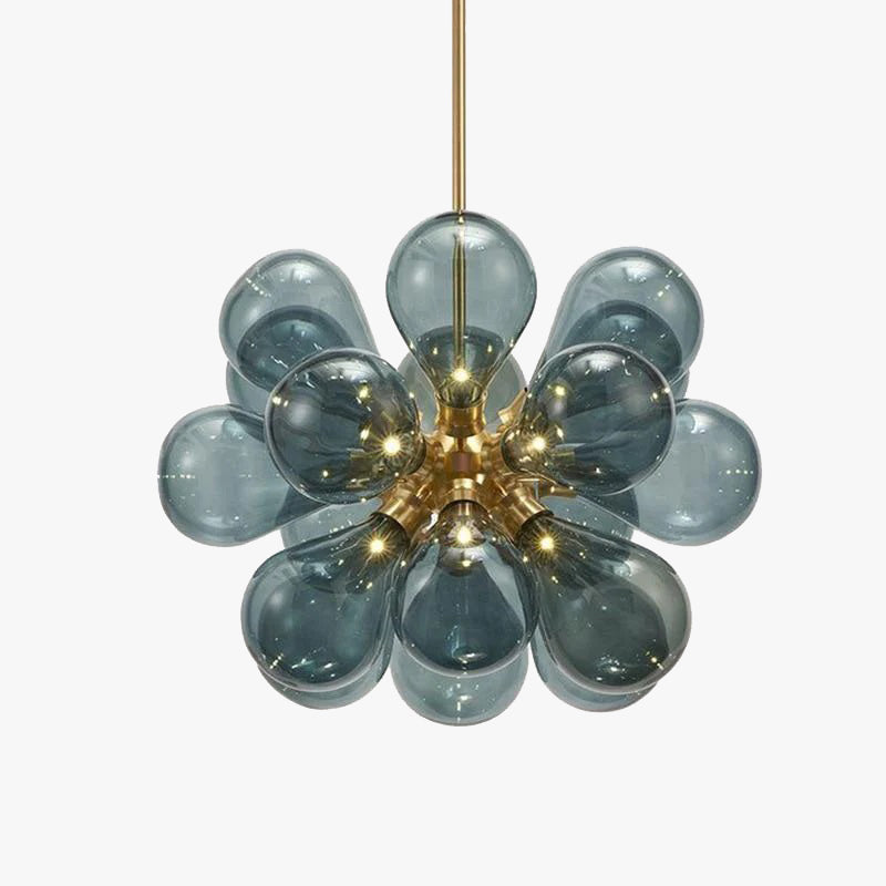 Valentina Chic Clustered Glass Bubble Pendant Light - Neutral Decor