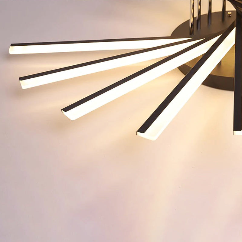 Arisha Linear Flush Mount Ceiling Light, 4 Colour - Neutral Decor
