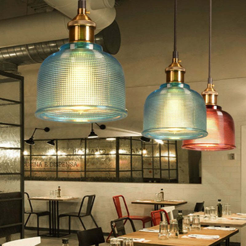 Valentina Glass Art Deco Pendant Lights,Colorful - Neutral Decor