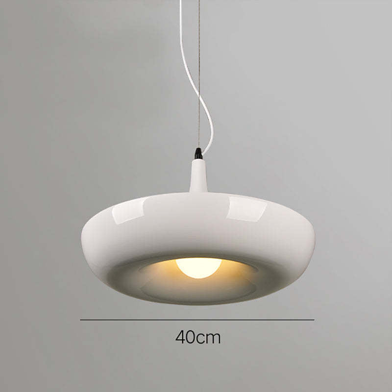 Ritta Modern Metal Lacquer Round Pendant Light - Neutral Decor