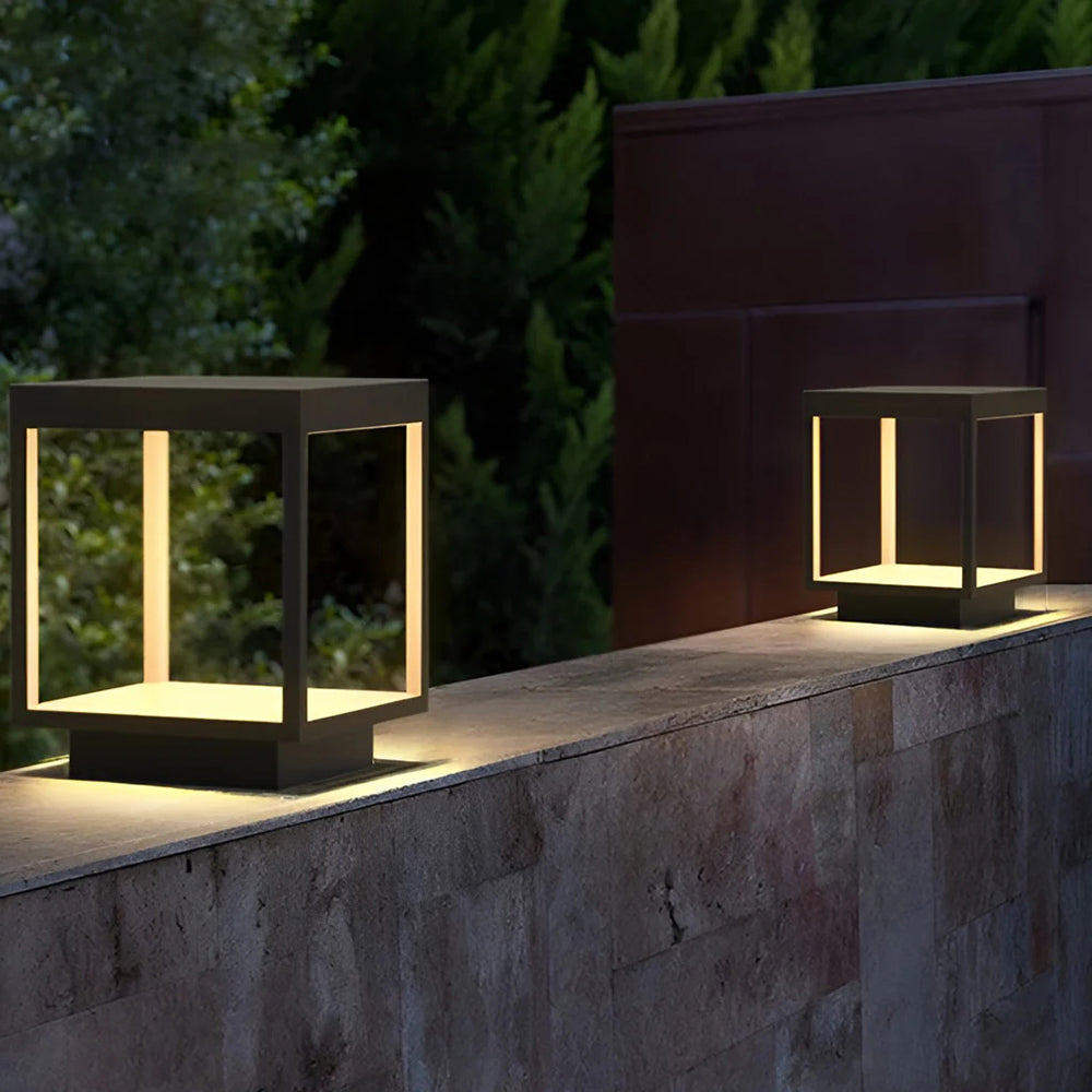 Ferra Contemporary Solar Rechargeable Outdoor Floor Lamp - Neutral Decor