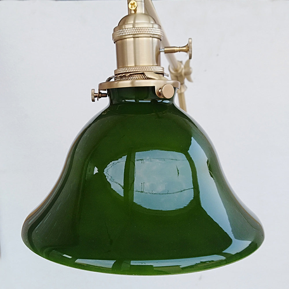 Tiffany Vintage Foldable Wall Lamp, Green/White - Neutral Decor