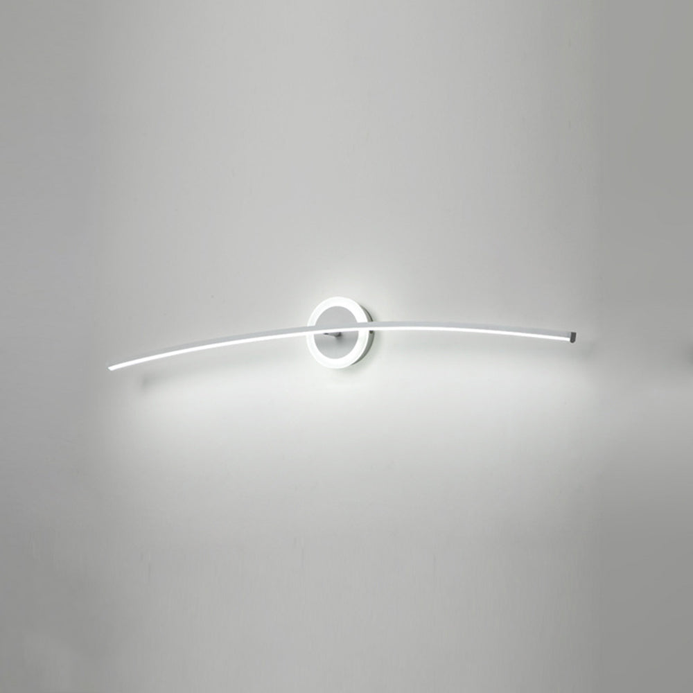 Arisha Modern Linear Metal Wall Lamp, White - Neutral Decor