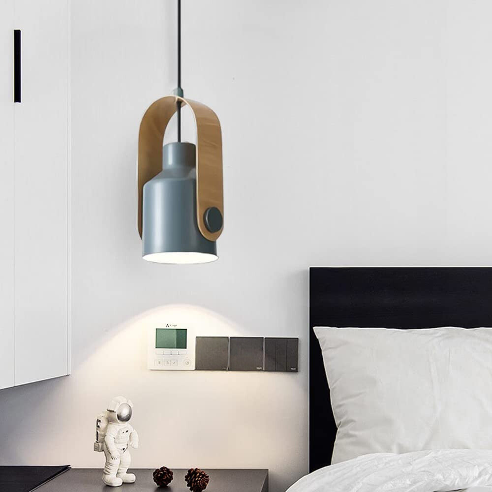 Valentina Modern Metal LED Pendant Light White Green Black Bedroom - Neutral Decor