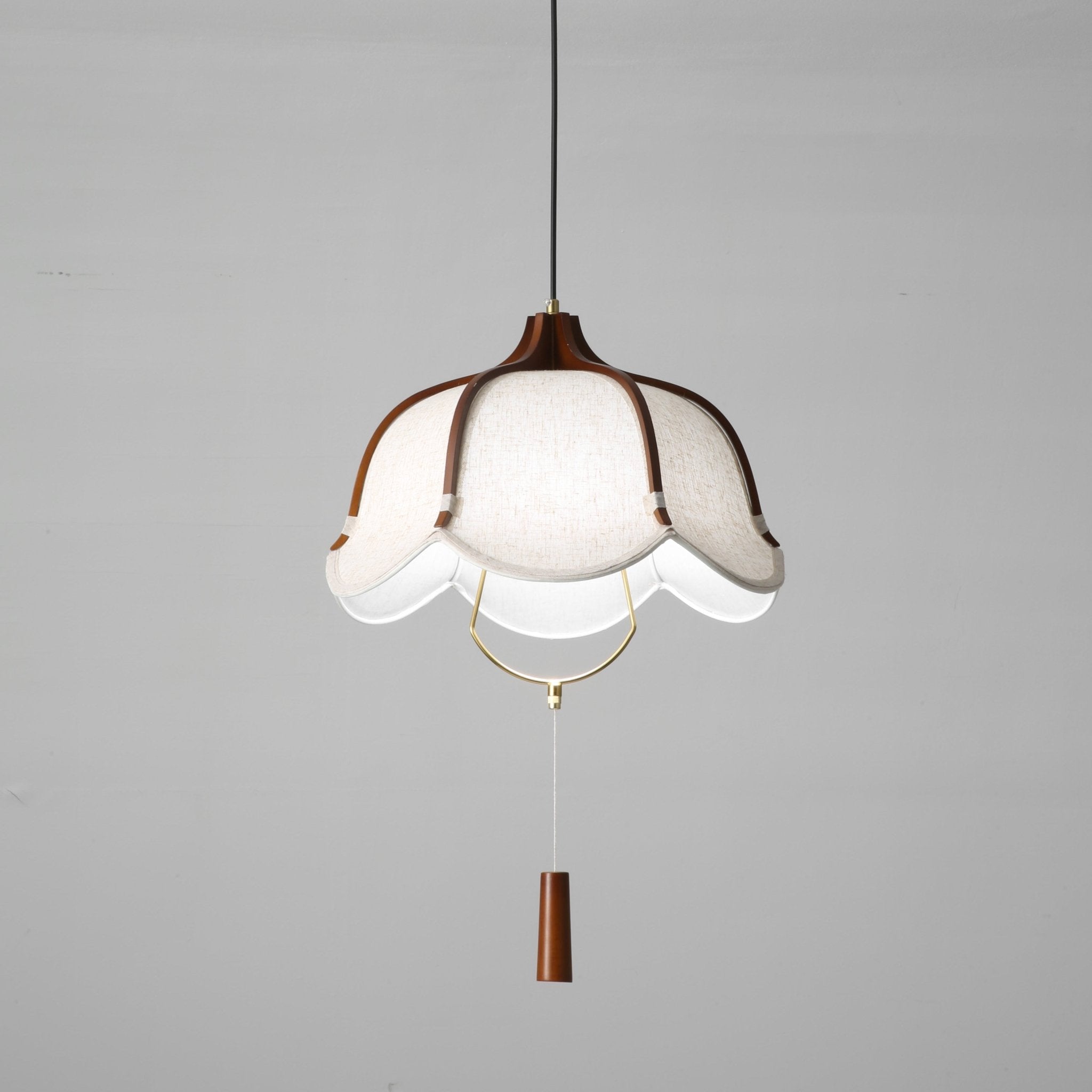 Lustra Pendant Lamp Lantern Modern Fabric-Neutral Decor