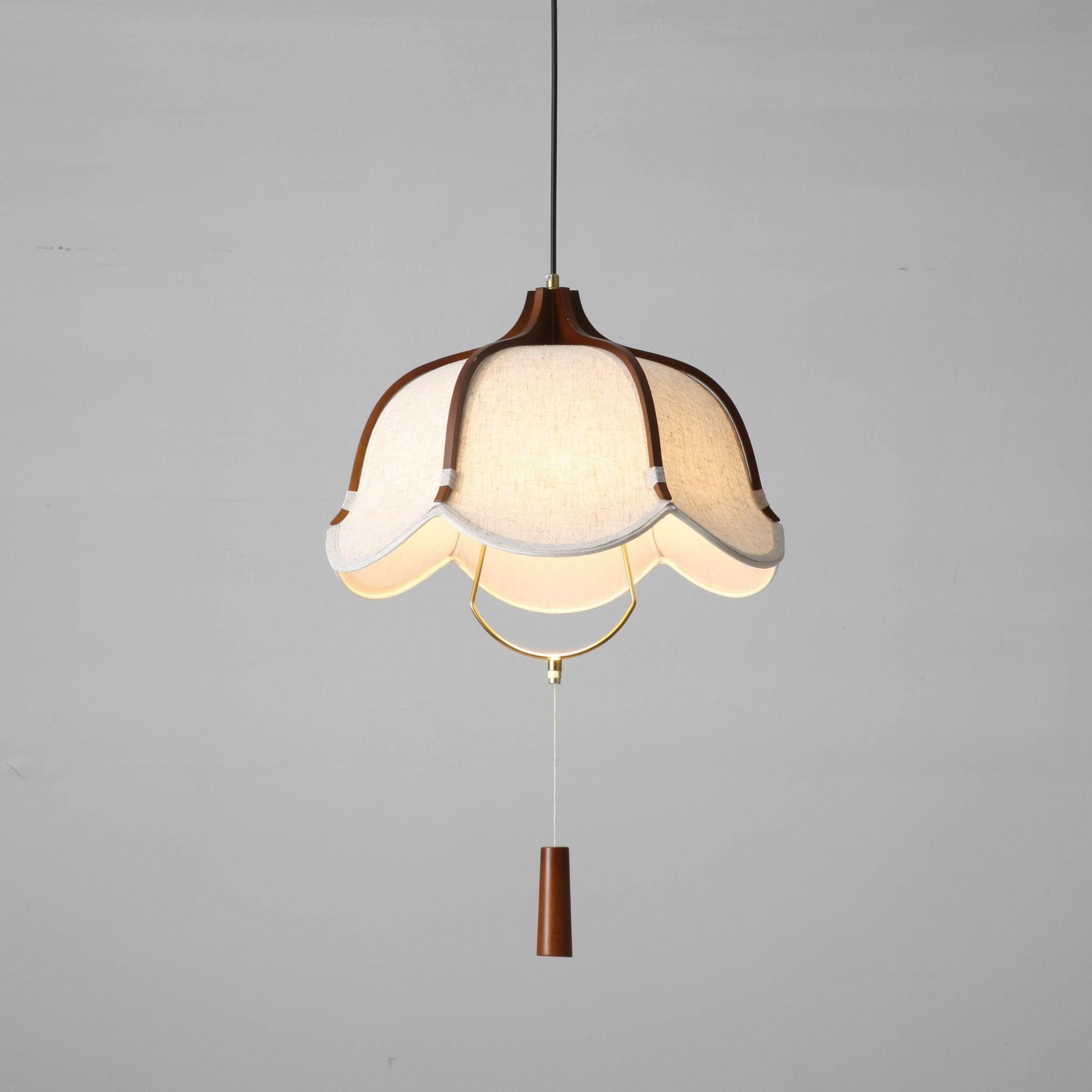 Lustra Pendant Lamp Lantern Modern Fabric-Neutral Decor