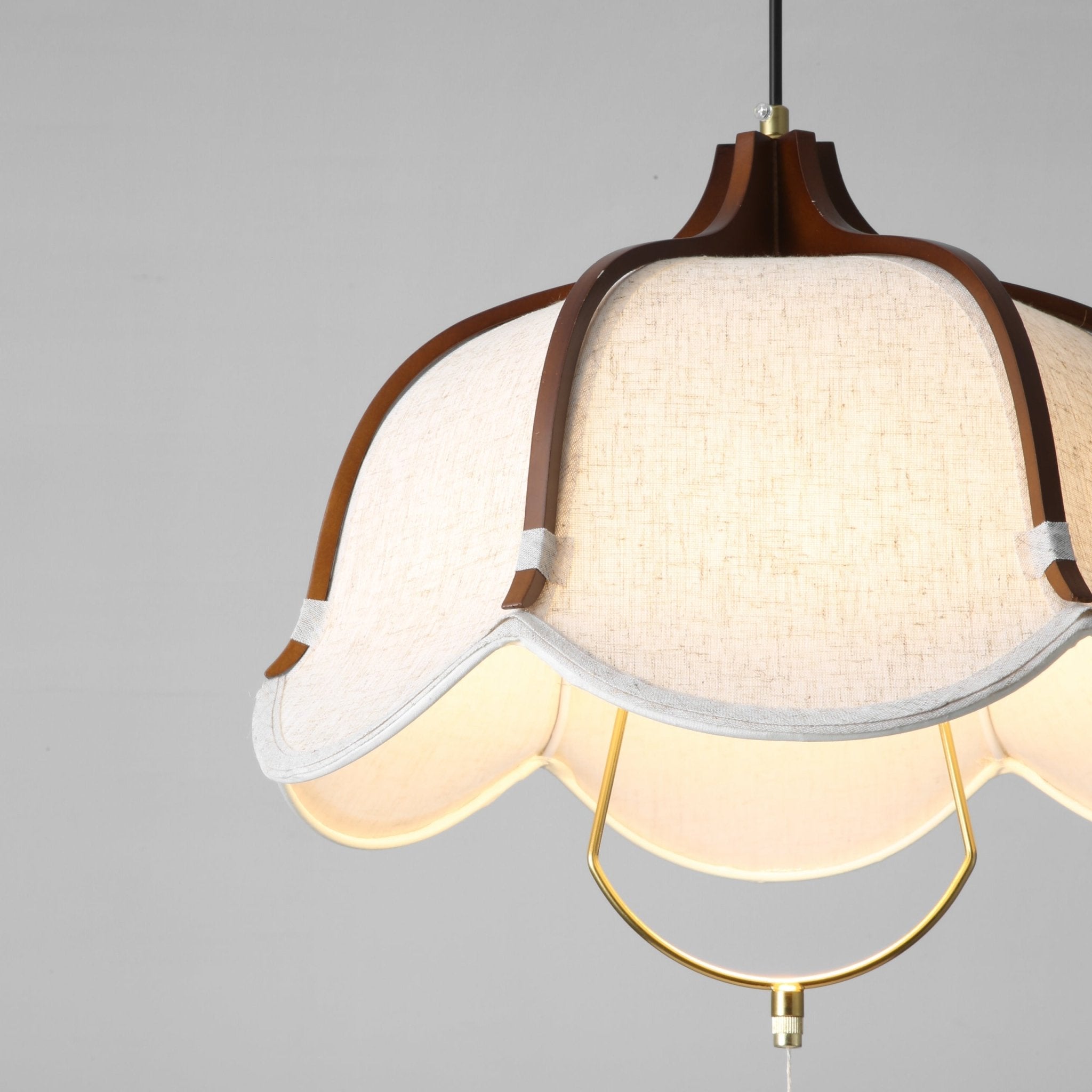 Lustra Pendant Lamp Lantern Modern Fabric-Neutral Decor