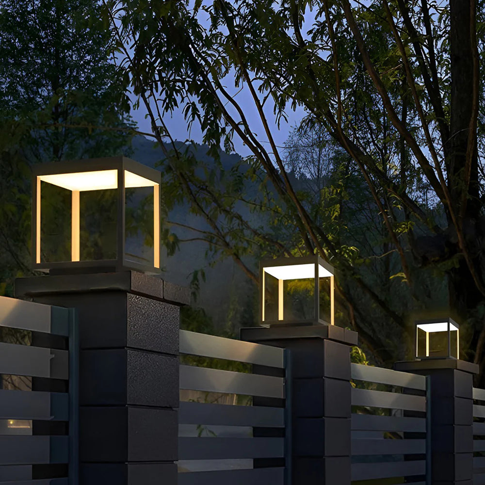 Ferra Contemporary Solar Rechargeable Outdoor Floor Lamp - Neutral Decor
