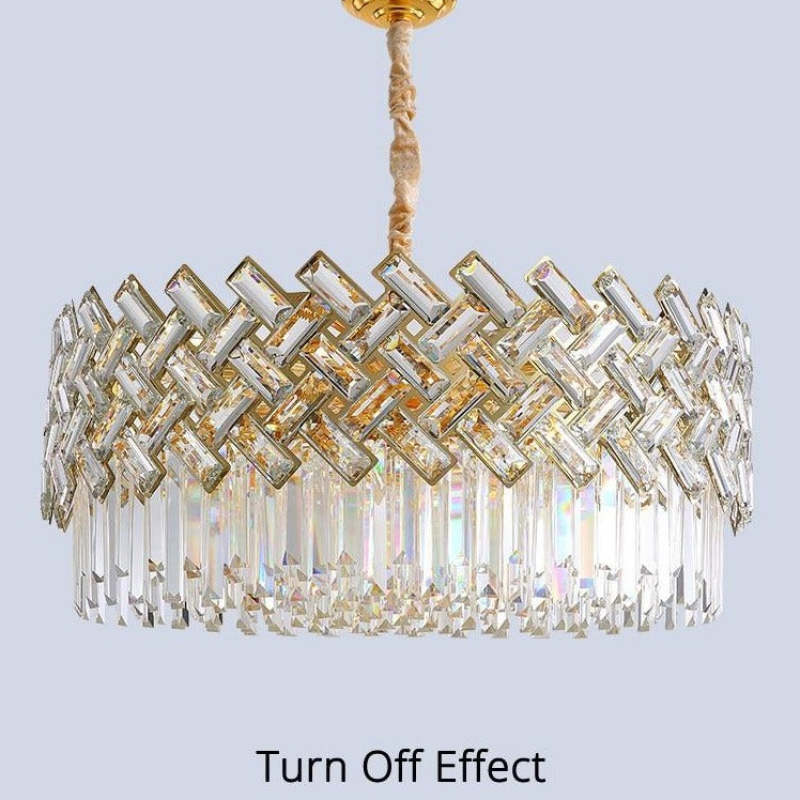 Kristy Luxury Gold Chandelier, Crystal & Metal - Neutral Decor