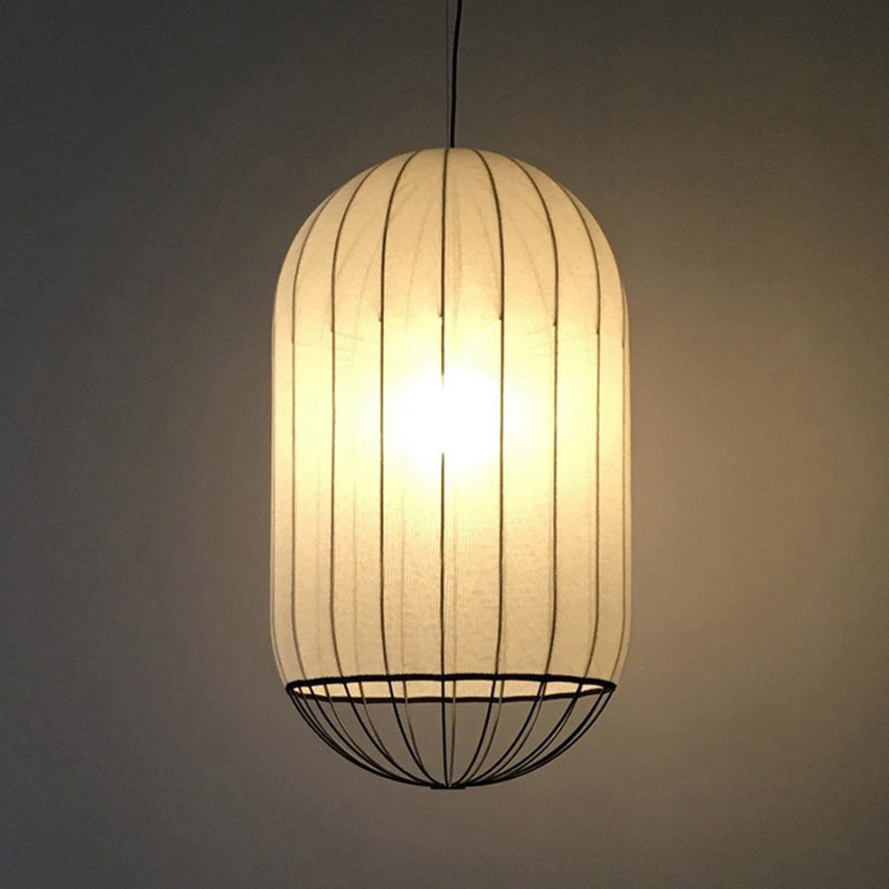 Ritta Pendant Light, Fabric - Neutral Decor