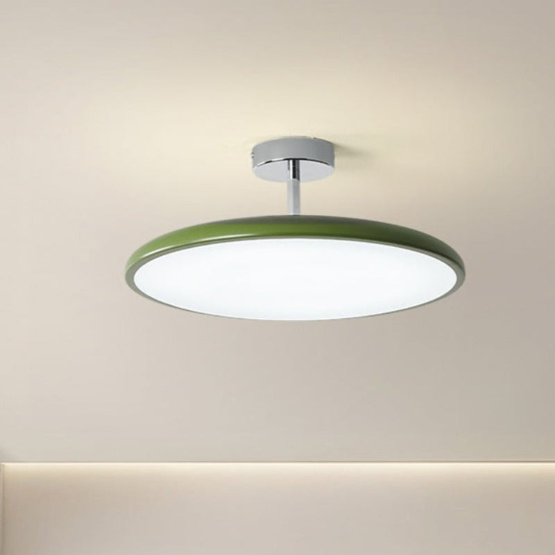 Valentina Vintage Flush Mount Ceiling Light Metal Red/White/Green LED Bedroom - Neutral Decor