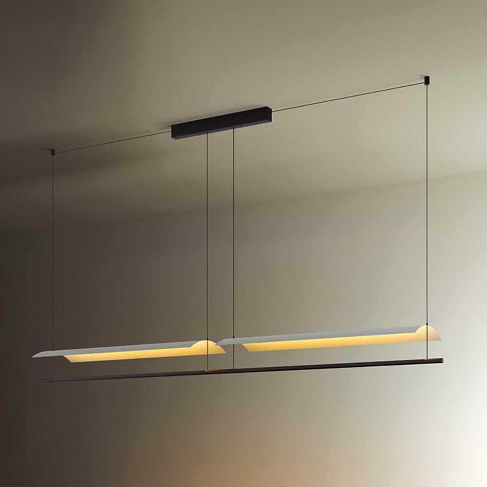 Arisha Minimalist Linear Metal Pendant Light - Neutral Decor
