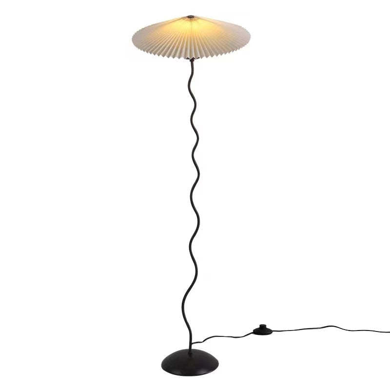 Ritta Modern Mushroom Fabric Led Floor Lamp - Neutral Decor