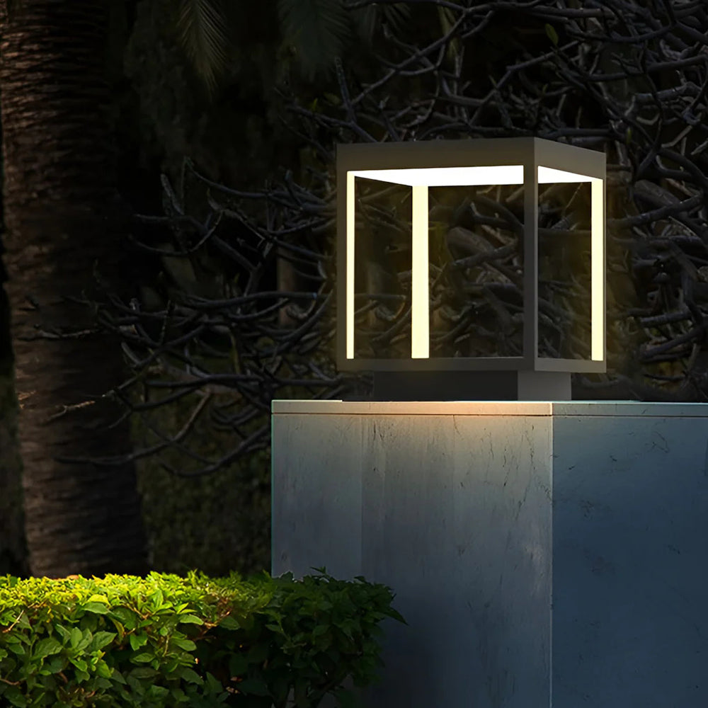 Ferra Contemporary Solar Rechargeable Outdoor Floor Lamp - Neutral Decor
