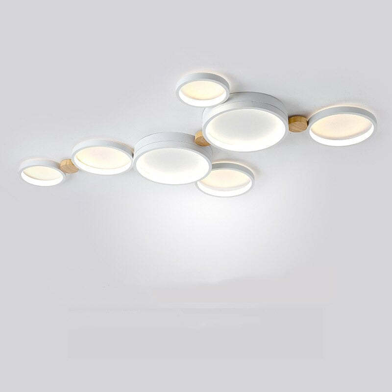 Arisha Round Flush Mount Ceiling Light 3 Colour 3/4/5/6/7 Heads - Neutral Decor