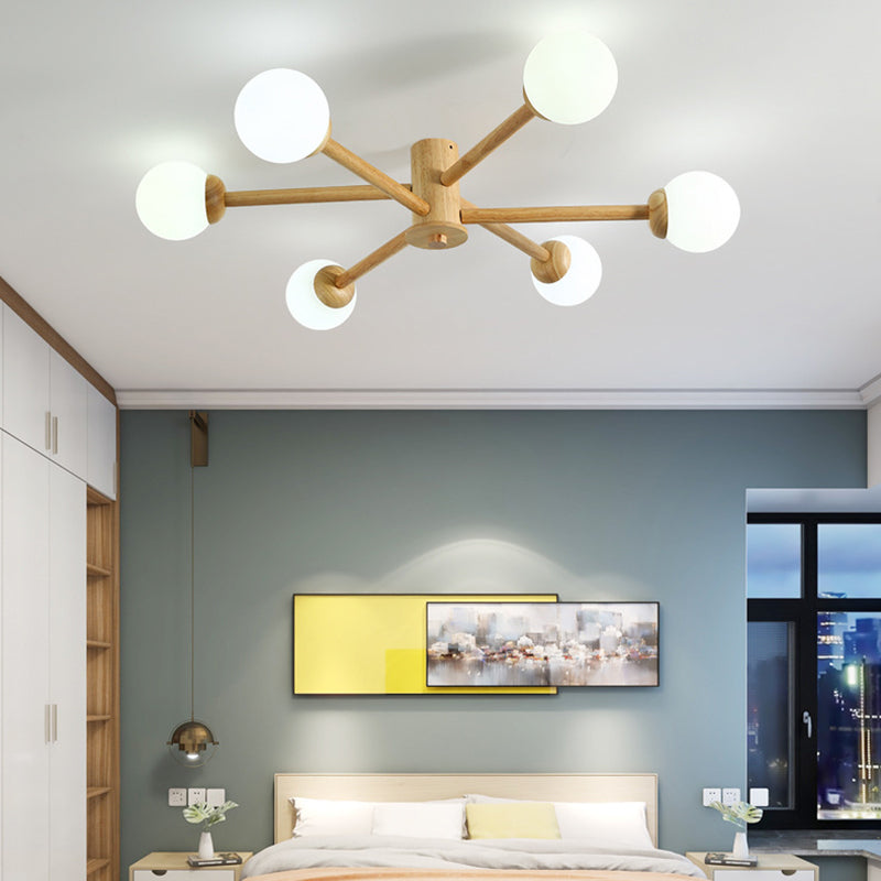 Muto Ceiling Light, Dimmable 6/8 Head - Neutral Decor