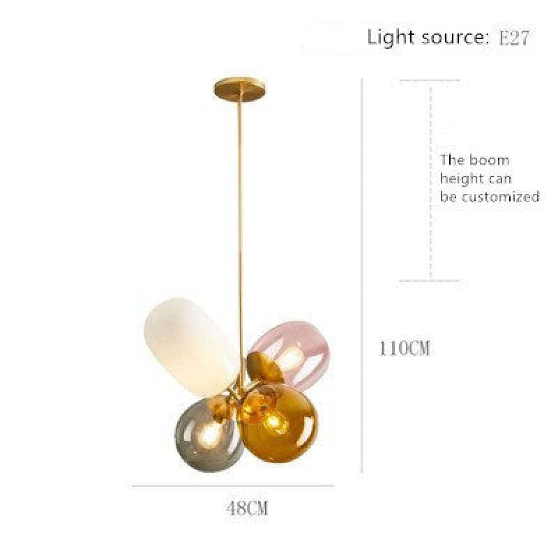 Valentina Colorful Balloon Glass Creative Pendant Light - Neutral Decor