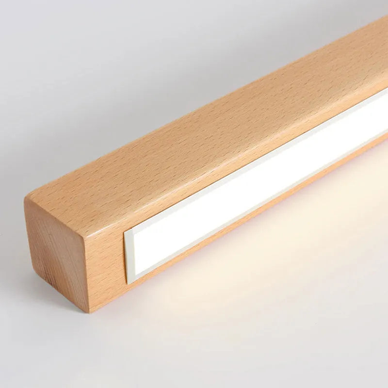 Arisha Linear Slim Ceiling Light, Wood - Neutral Decor