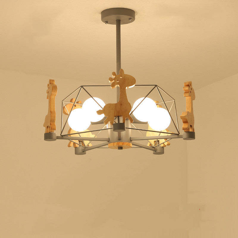 Arisha Giraffes LED Flush Mount Ceiling Light - Neutral Decor
