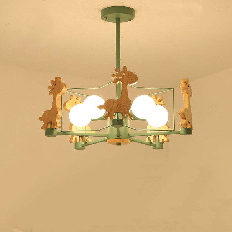 Arisha Giraffes LED Flush Mount Ceiling Light - Neutral Decor