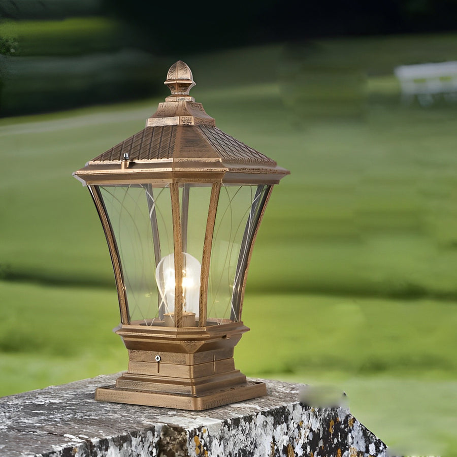 Ulric Vintage LED Retro Solar Outdoor Fence Post Lights