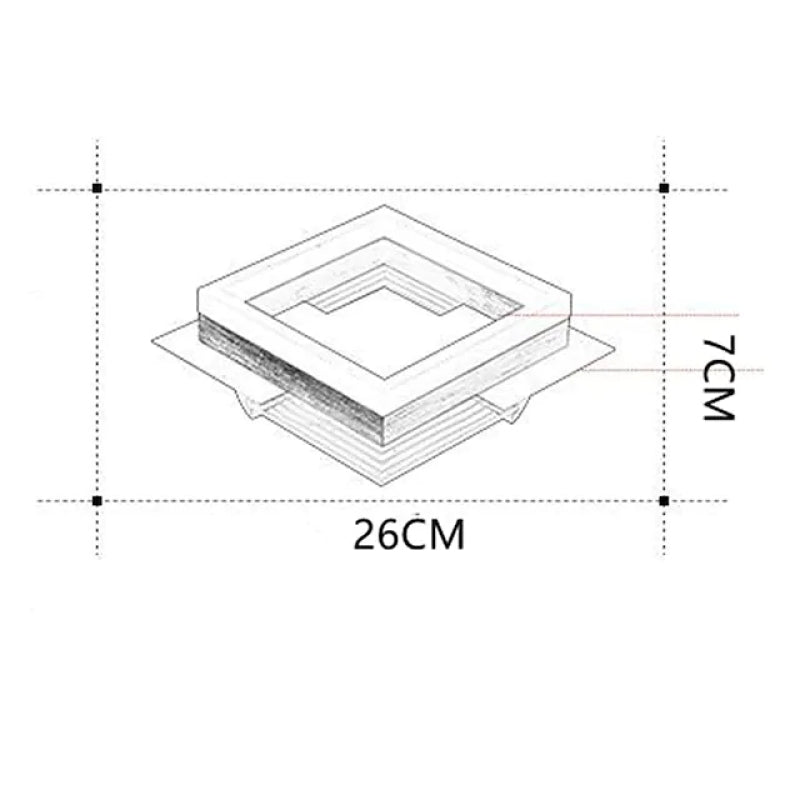 Arisha Modern Simple Gold Flush Mount Ceiling Light, Square/Round - Neutral Decor