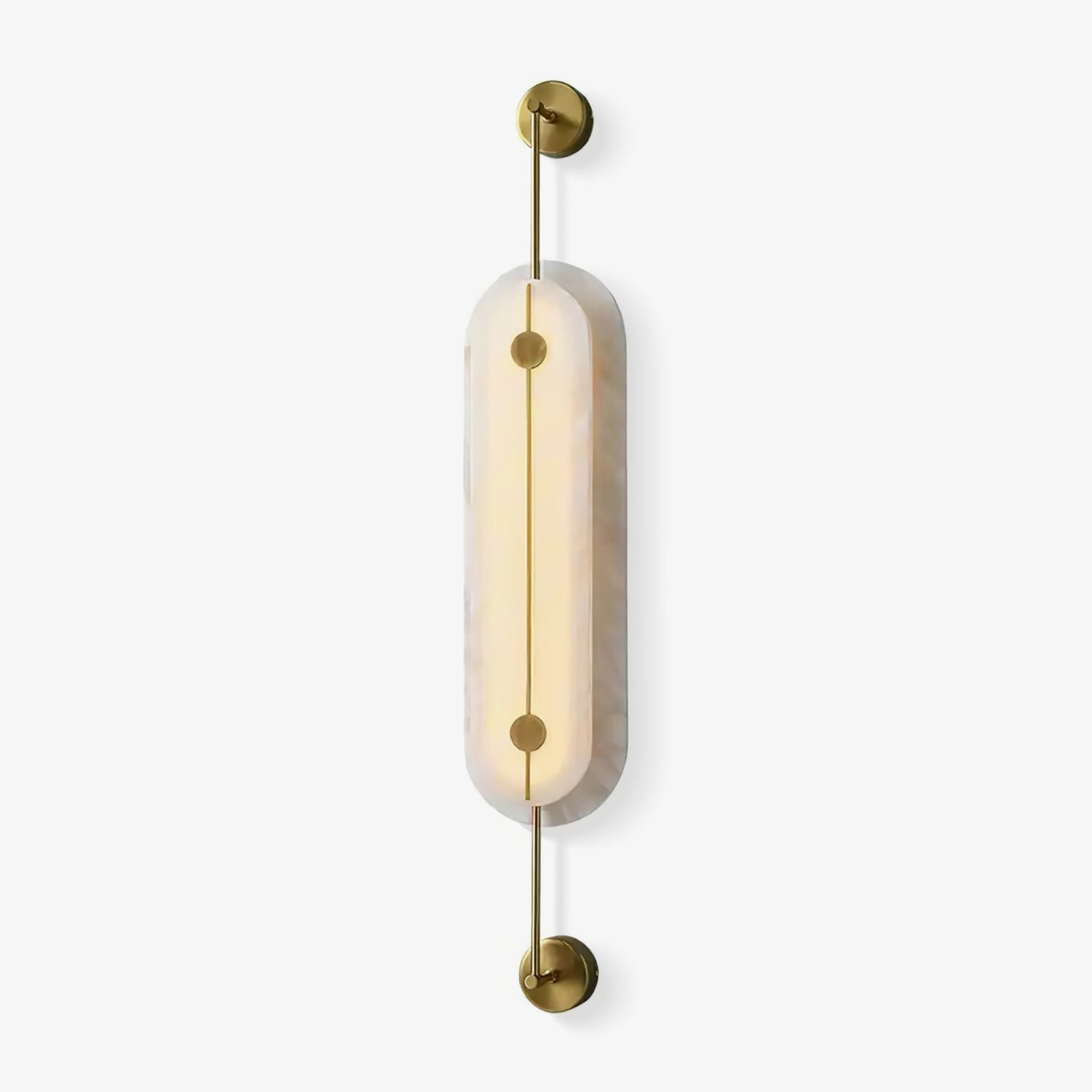 Cudorel Oval Alabaster Wall Light-Neutral Decor