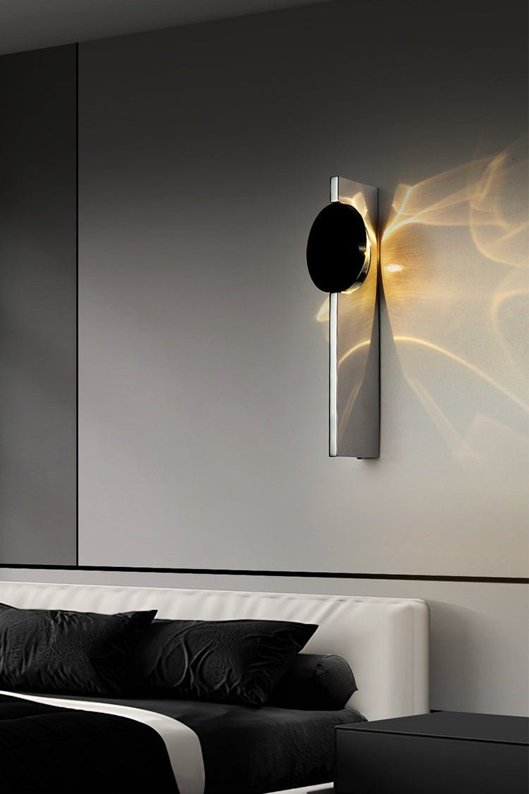 Pethr Wave Minimalist Steel Wall Lamp-Neutral Decor