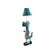 Minori Modern Dinosaur Metal/Fabric Floor Lamp - Neutral Decor
