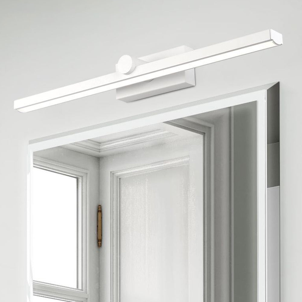 Arisha Nordic LinearMetal Mirror Front Vanity Wall Lamp, White - Neutral Decor