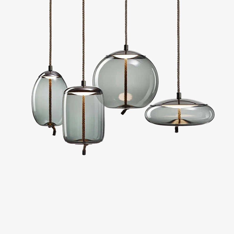 Valentina Nordic LED Pendant Light, Decorative Glass - Neutral Decor