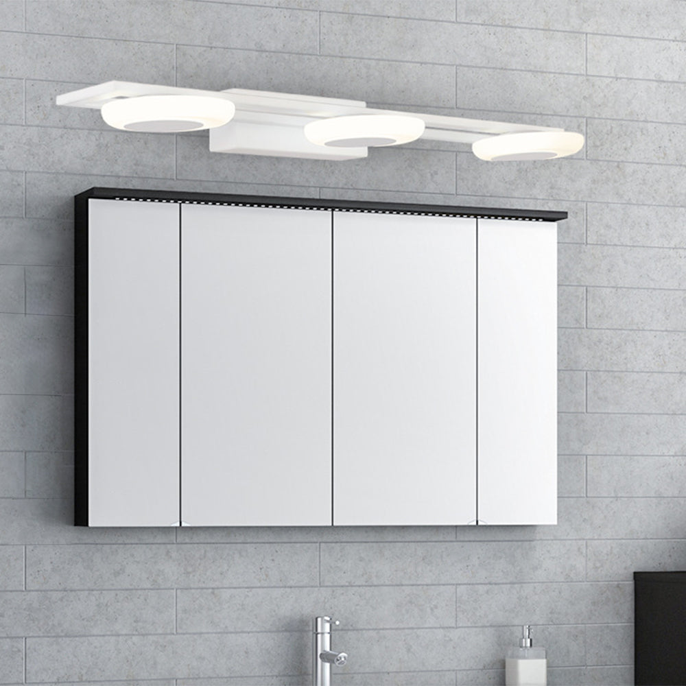 Arisha Modern Square Metal/Acrylic Wall Lamp, White, Bathroom - Neutral Decor