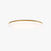 Norev Ceiling Light Slim Round Wood Frame-Neutral Decor
