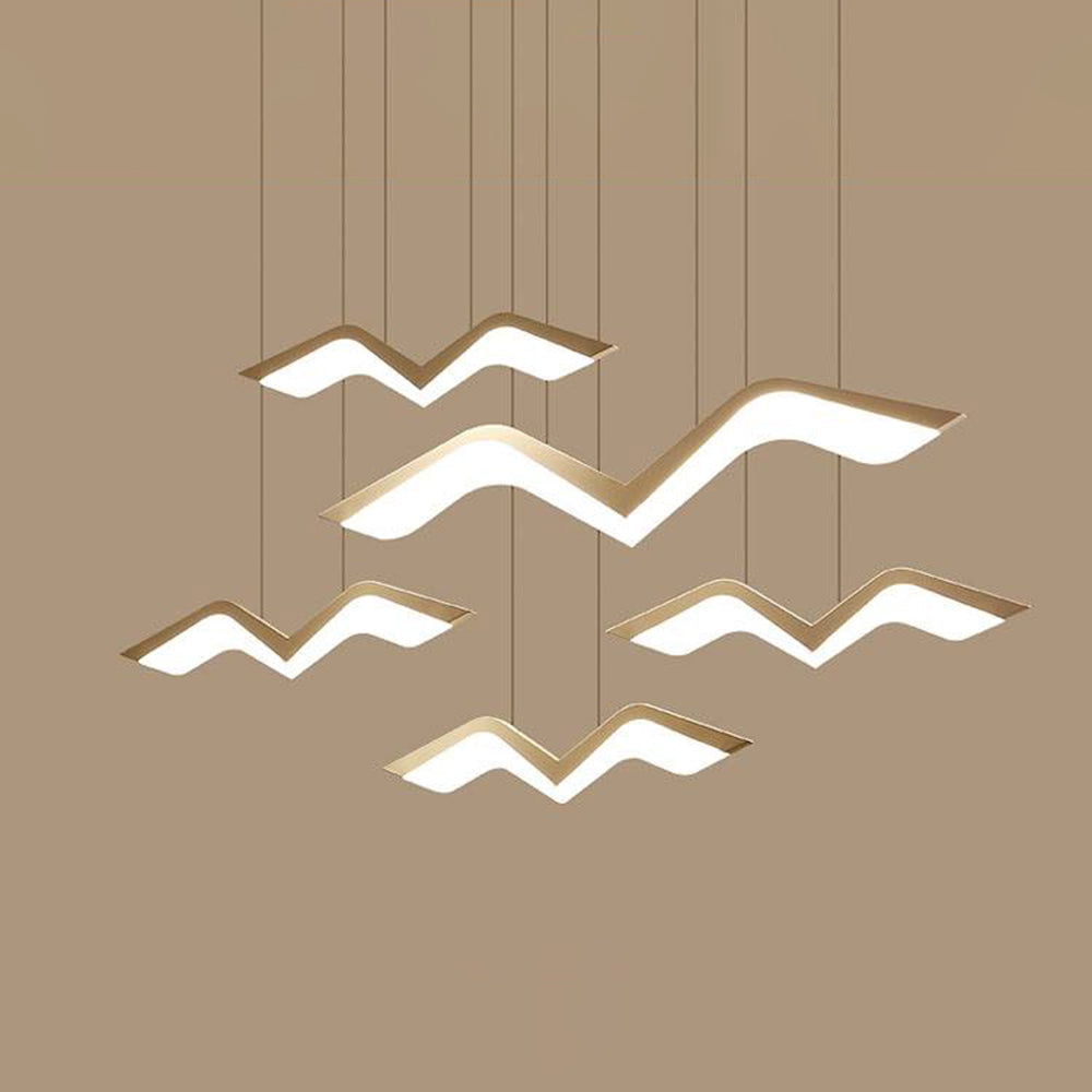 Arisha Seagull Modern Pendant Light, 3 Style - Neutral Decor