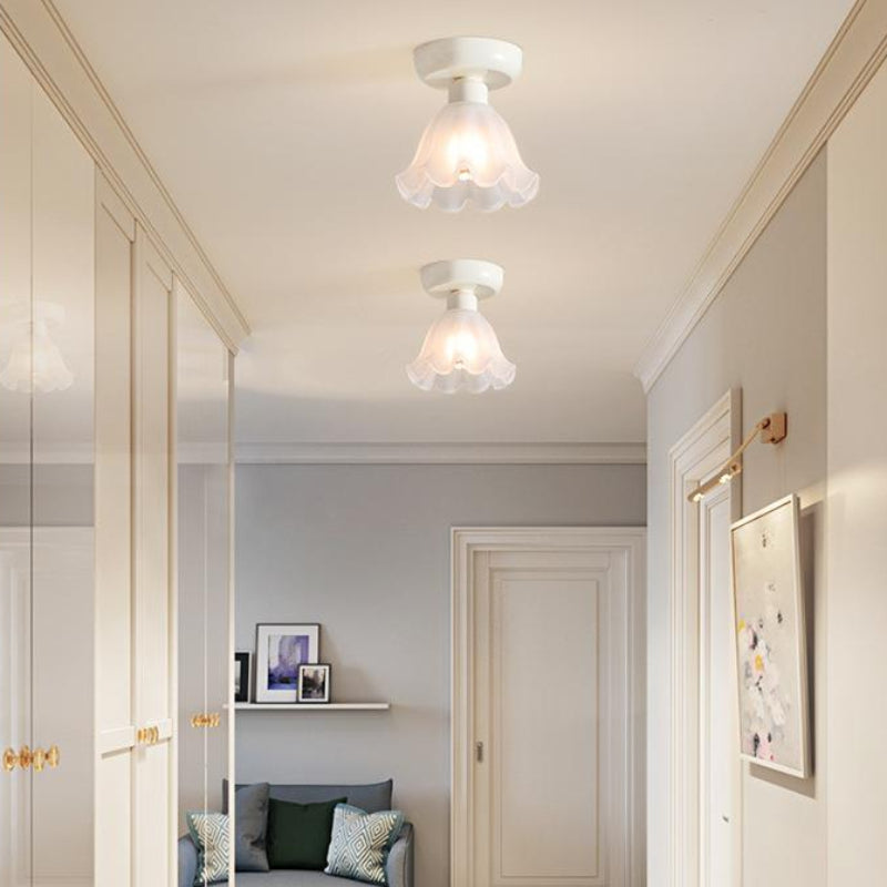 Arisha Cute Flush Mount Ceiling Light Metal/Glass Bedroom/Study - Neutral Decor