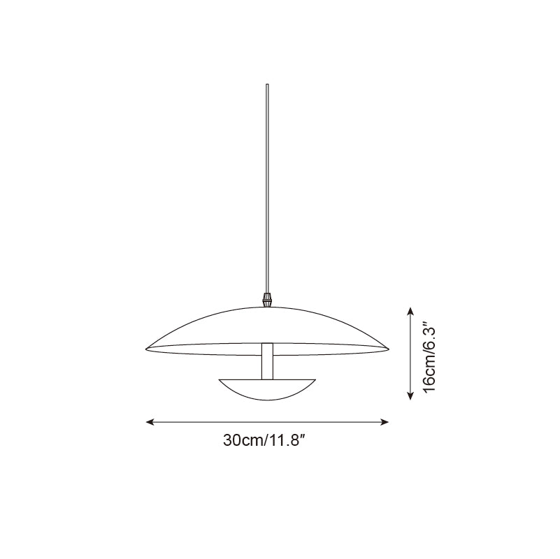 Pylos Minimalist Black Pendant Light