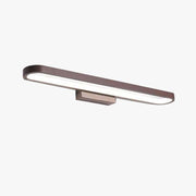 Auril Modern Wall Lamp Mirror Front, Curved, Black/Coffee-Neutral Decor