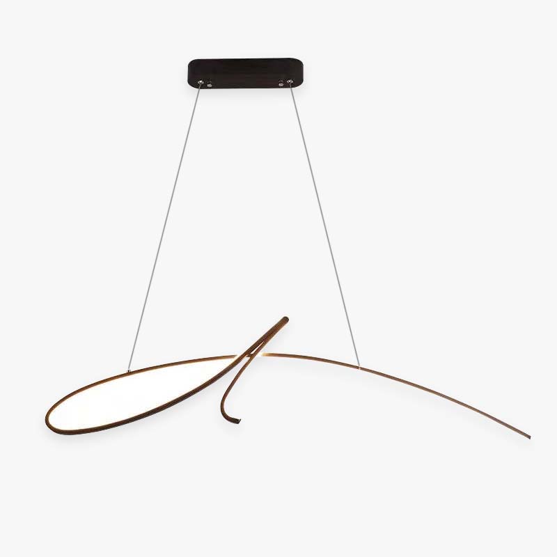 Arisha Pendant Light Irregular-curved Modern, Metal, Black/Gold, Restaurant - Neutral Decor